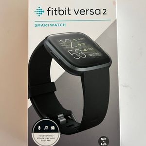 New in box Fitbit Versa 2 smart watch with 2 extra bands